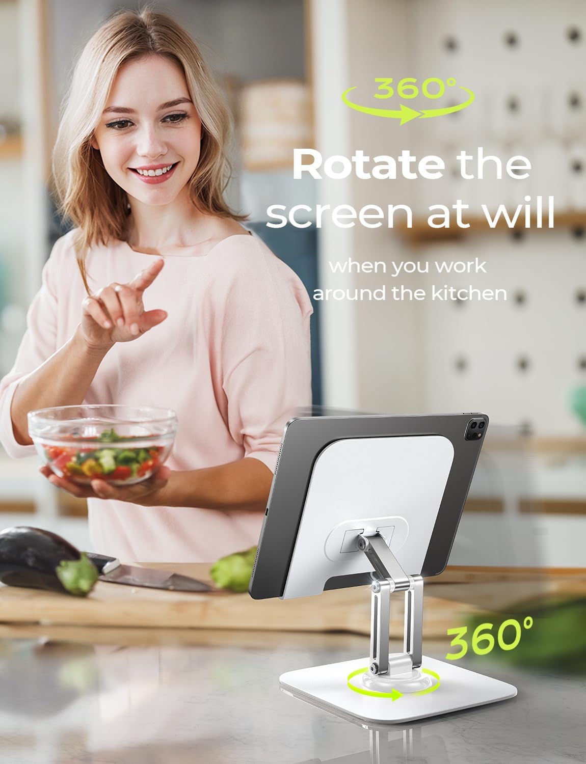 for iPad Stand Holder, Aluminum Tablet Stand Holder for iPad