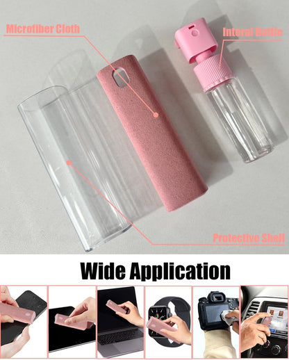 Car Screen Cleaner Spray and Wipe Touch Screen Cleaner for Car Display,2 in 1 Laptop Computer Screen Cleaner,Car Accessories Interior,Travel Cleaning Kit (2 Units)