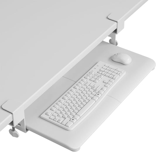 Under Desk Keyboard Tray, Pull-Out Keyboard & Mouse Platform