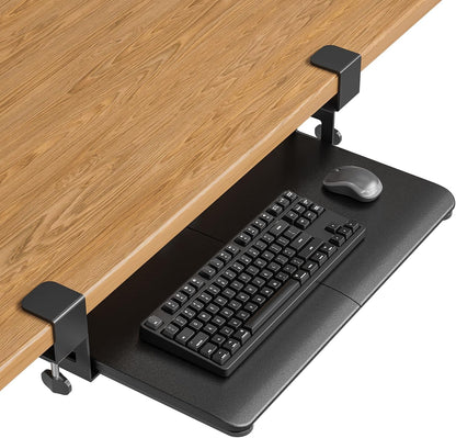 Under Desk Keyboard Tray, Pull-Out Keyboard & Mouse Platform
