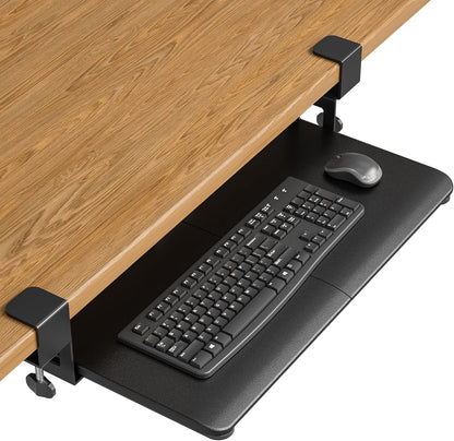 Under Desk Keyboard Tray, Pull-Out Keyboard & Mouse Platform