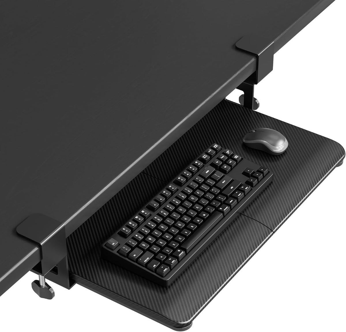 Under Desk Keyboard Tray, Pull-Out Keyboard & Mouse Platform