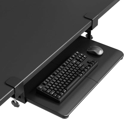 Under Desk Keyboard Tray, Pull-Out Keyboard & Mouse Platform