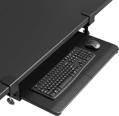 Under Desk Keyboard Tray, Pull-Out Keyboard & Mouse Platform