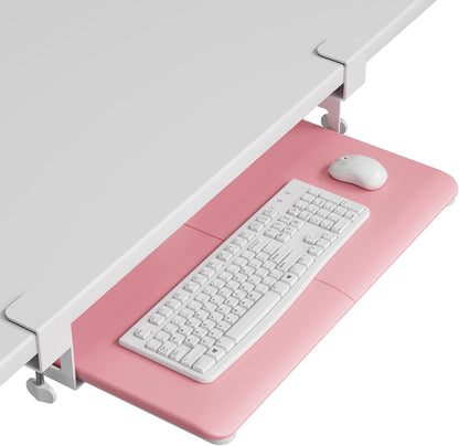 Under Desk Keyboard Tray, Pull-Out Keyboard & Mouse Platform