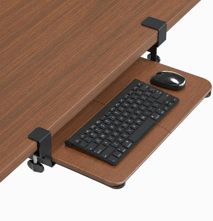 Under Desk Keyboard Tray, Pull-Out Keyboard & Mouse Platform