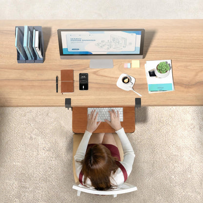 Under Desk Keyboard Tray, Pull-Out Keyboard & Mouse Platform