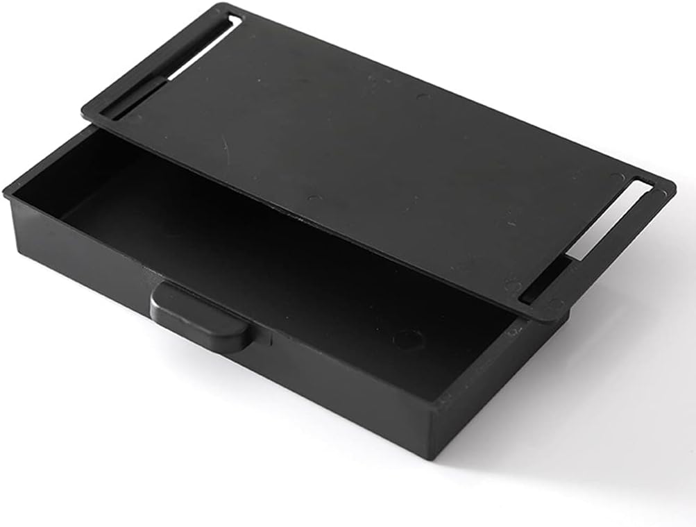 Under Desk Storage Box Hidden Drawer Desktop Adhesive Container for Home Office School Bedroom Multifunction