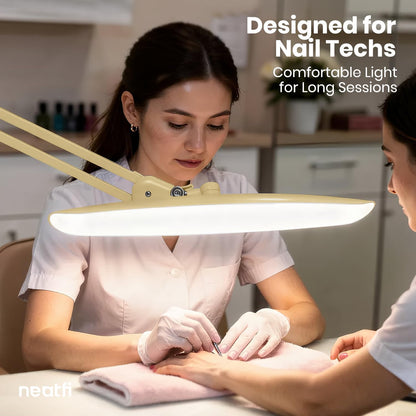 LED Desk Lamp, 2200 Lumens, 24W, 20-Inch Wide Head (Black)