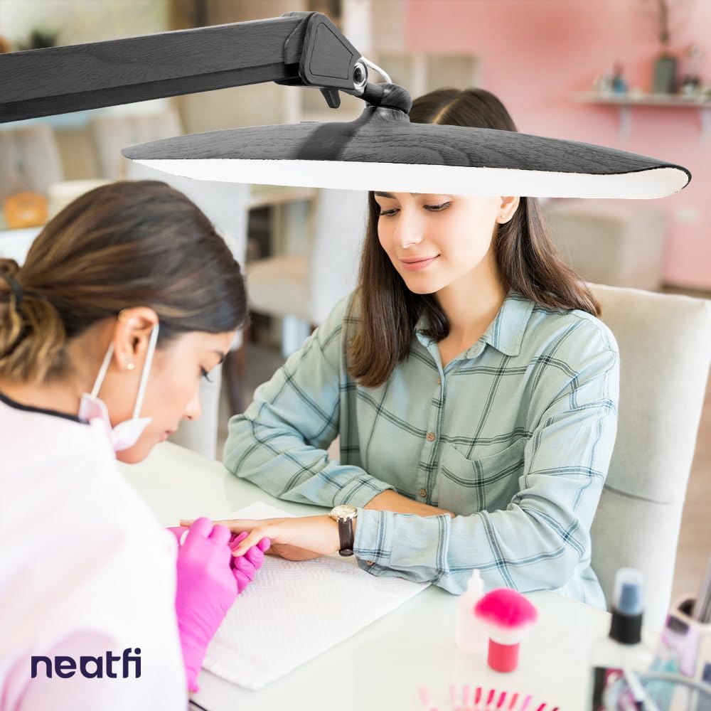 LED Desk Lamp, 2200 Lumens, 24W, 20-Inch Wide Head (Black)
