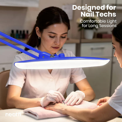 LED Desk Lamp, 2200 Lumens, 24W, 20-Inch Wide Head (Black)