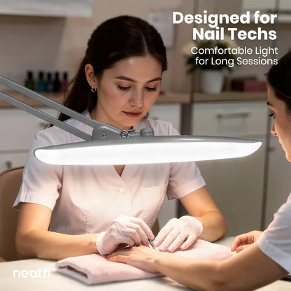 LED Desk Lamp, 2200 Lumens, 24W, 20-Inch Wide Head (Black)