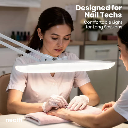 LED Desk Lamp, 2200 Lumens, 24W, 20-Inch Wide Head (Black)
