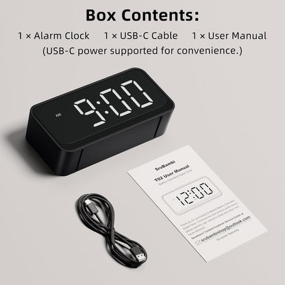 Battery Operated Small Alarm Clock: Compact Cordless Design