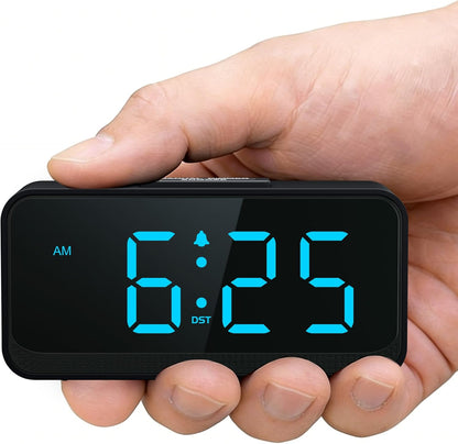 Battery Operated Small Alarm Clock: Compact Cordless Design