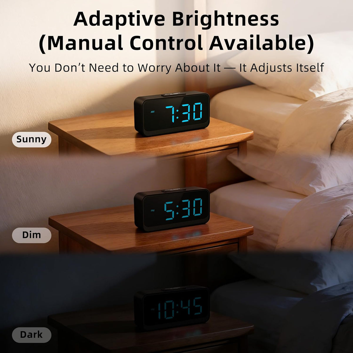 Battery Operated Small Alarm Clock: Compact Cordless Design