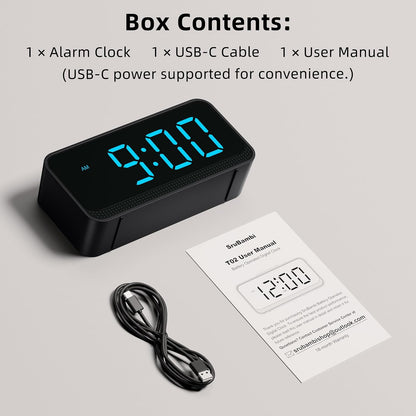 Battery Operated Small Alarm Clock: Compact Cordless Design