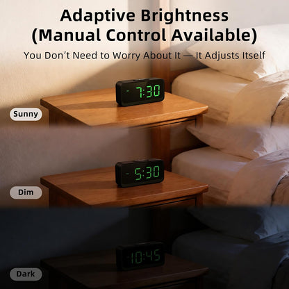 Battery Operated Small Alarm Clock: Compact Cordless Design