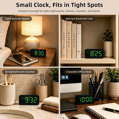 Battery Operated Small Alarm Clock: Compact Cordless Design