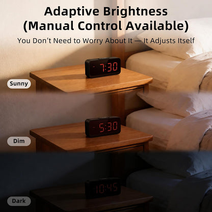 Battery Operated Small Alarm Clock: Compact Cordless Design