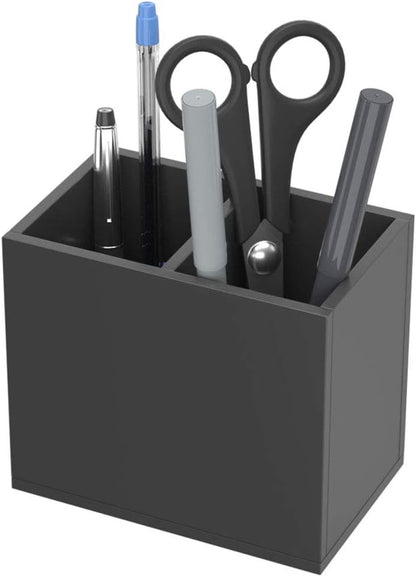 Acrylic Pen Holder 4 Compartments, Clear Desk Pencil Organizer Cup