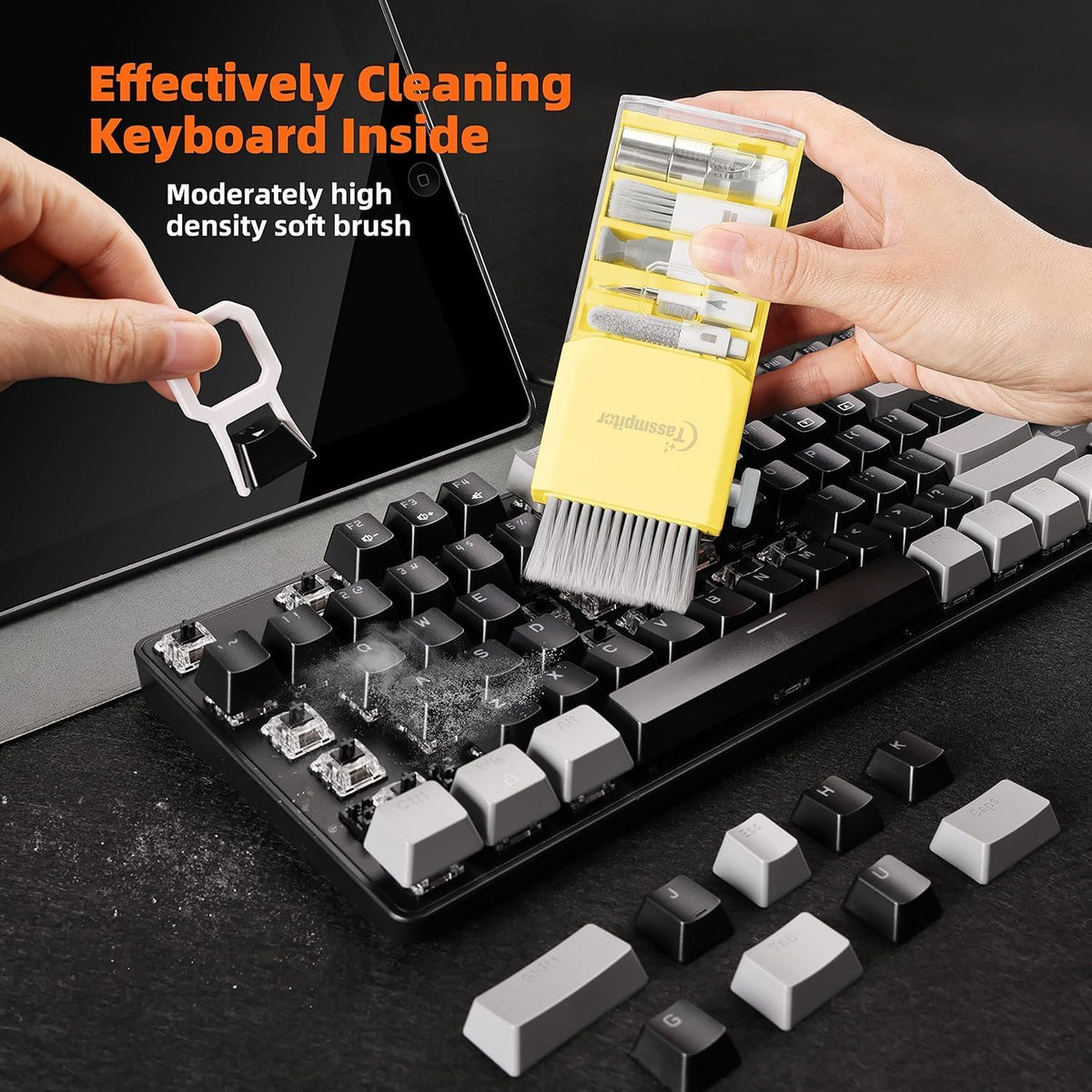 All-in-1 Keyboard Cleaner Laptop Cleaning Kit,Computer Screen-Safe Tools
