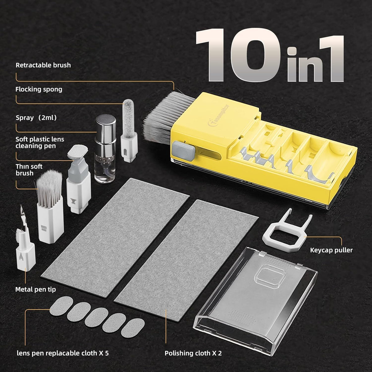 All-in-1 Keyboard Cleaner Laptop Cleaning Kit,Computer Screen-Safe Tools