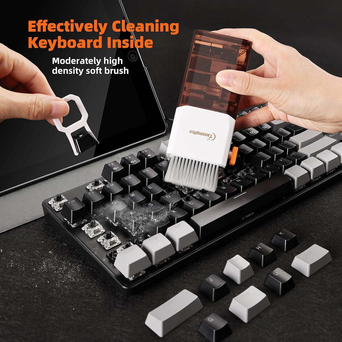 All-in-1 Keyboard Cleaner Laptop Cleaning Kit,Computer Screen-Safe Tools