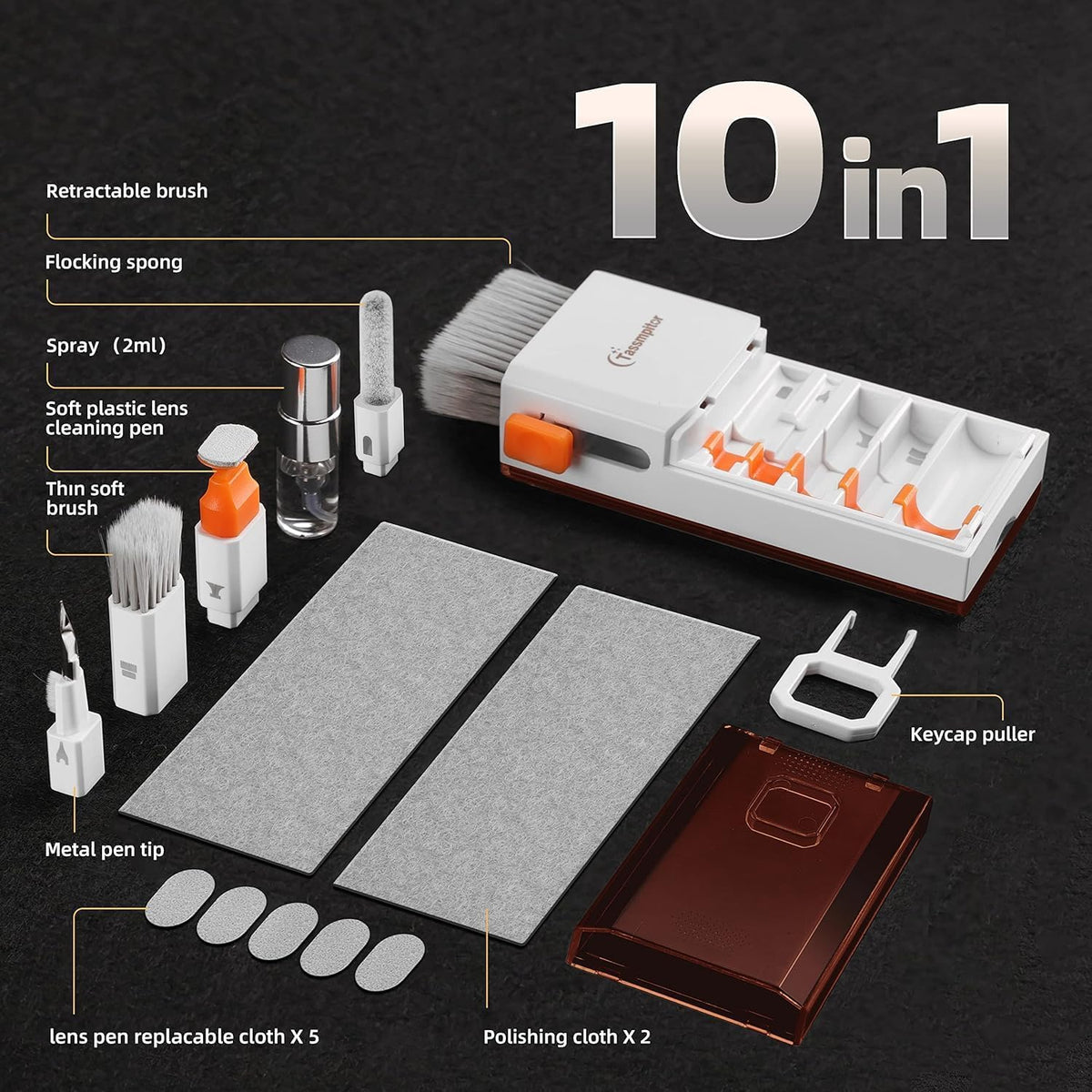 All-in-1 Keyboard Cleaner Laptop Cleaning Kit,Computer Screen-Safe Tools