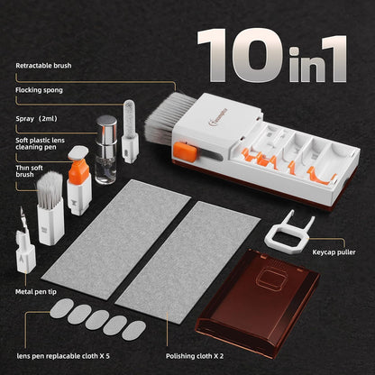 All-in-1 Keyboard Cleaner Laptop Cleaning Kit,Computer Screen-Safe Tools