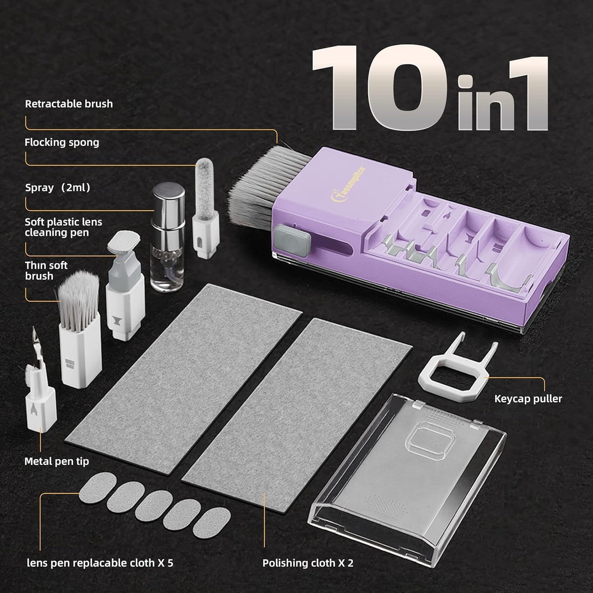 All-in-1 Keyboard Cleaner Laptop Cleaning Kit,Computer Screen-Safe Tools
