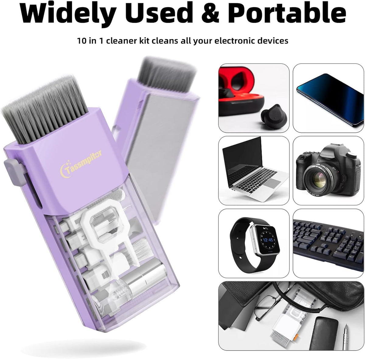 All-in-1 Keyboard Cleaner Laptop Cleaning Kit,Computer Screen-Safe Tools