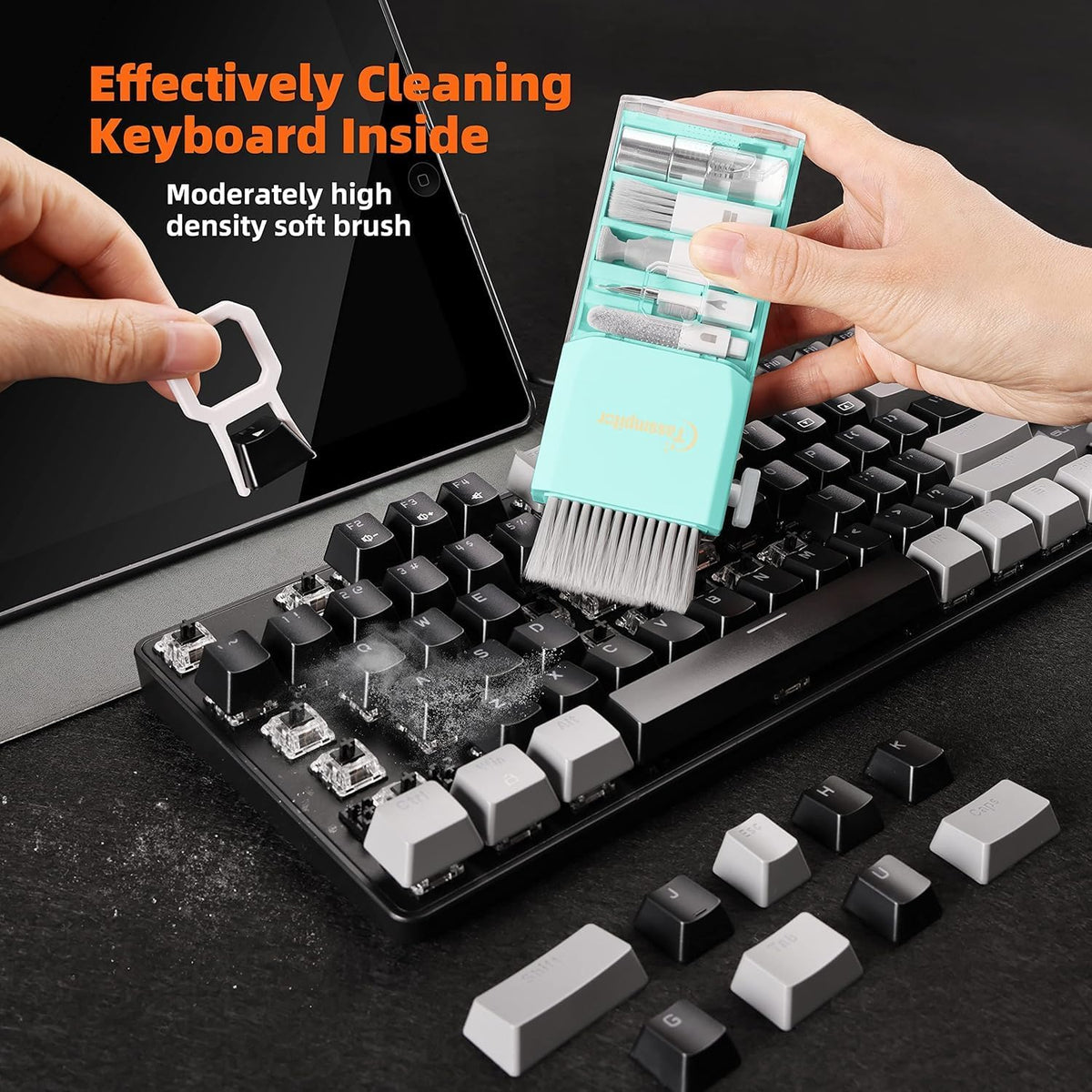 All-in-1 Keyboard Cleaner Laptop Cleaning Kit,Computer Screen-Safe Tools