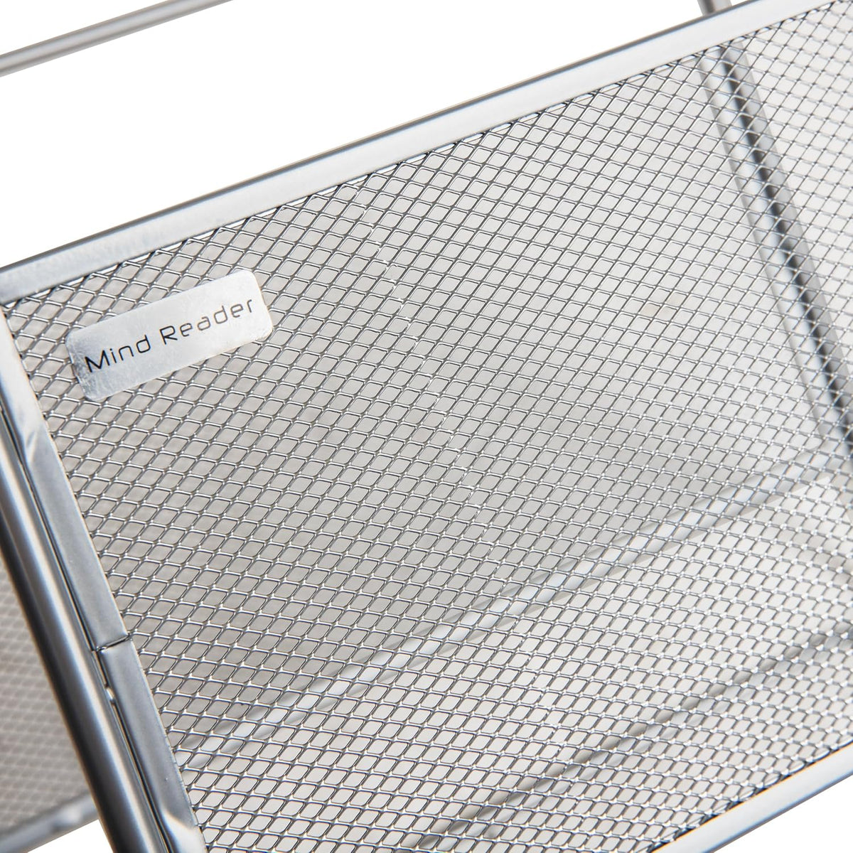 Letter Size Hanging File Folder Organizer, Metal Mesh, Silver