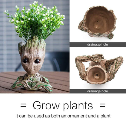 Baby Groot Pens Holder or Groot planter Pot Perfect for Tiny Succulents 6"