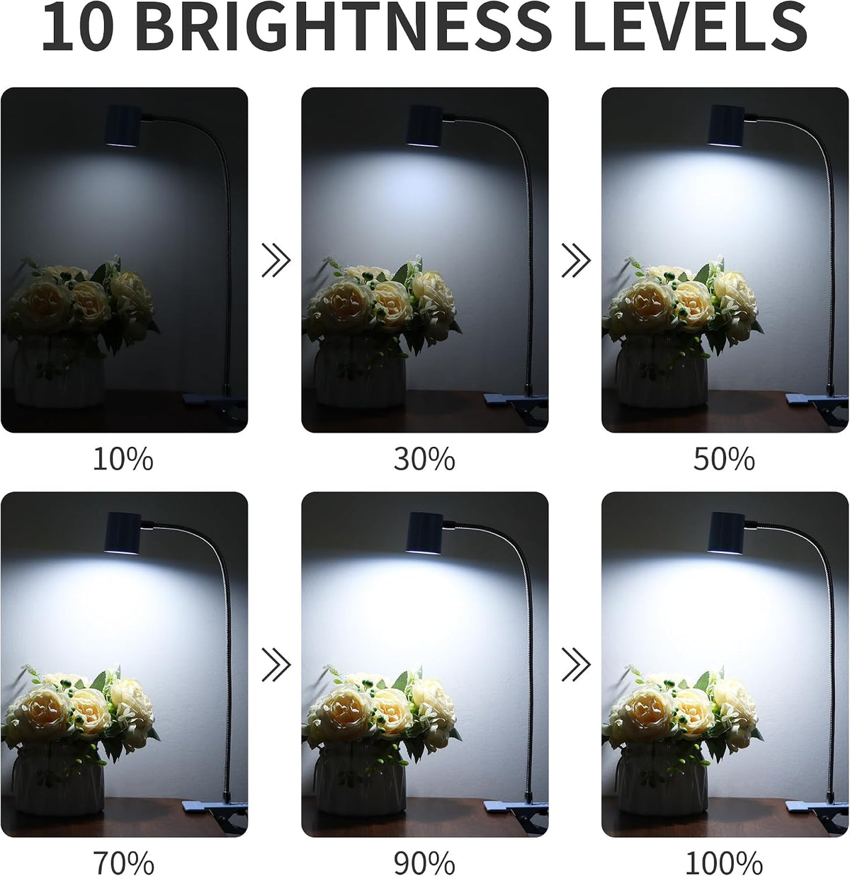 Desk Lamp USB Clip On Light,Book Lights for Reading at Night Clamp Light