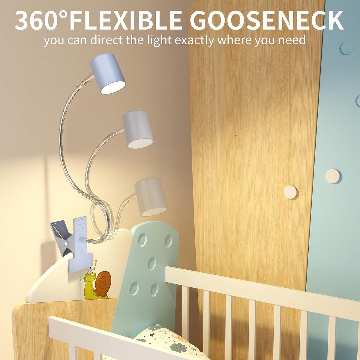 Desk Lamp USB Clip On Light,Book Lights for Reading at Night Clamp Light