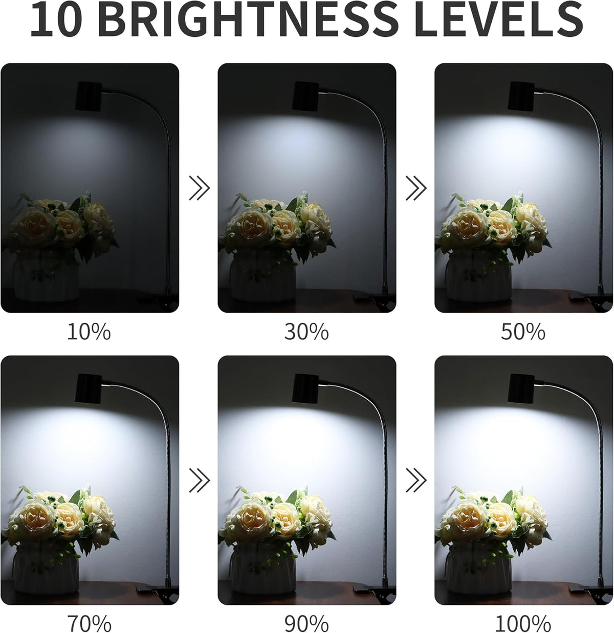Desk Lamp USB Clip On Light,Book Lights for Reading at Night Clamp Light