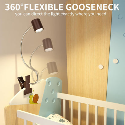 Desk Lamp USB Clip On Light,Book Lights for Reading at Night Clamp Light