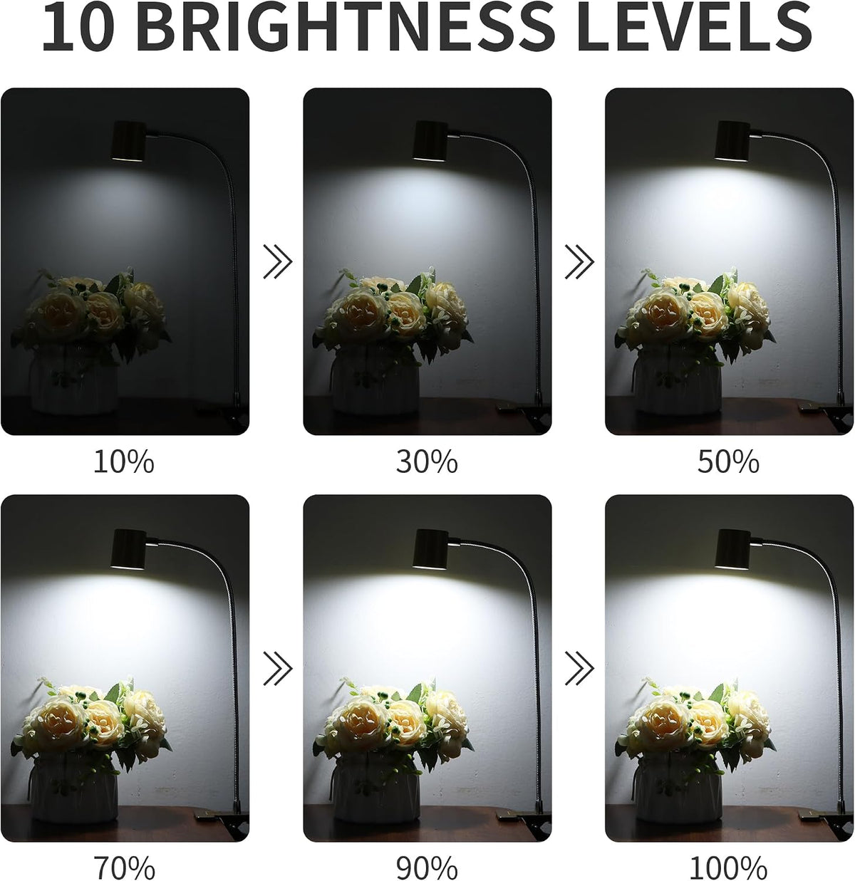 Desk Lamp USB Clip On Light,Book Lights for Reading at Night Clamp Light