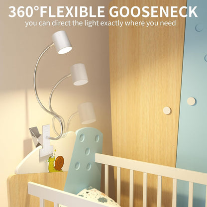Desk Lamp USB Clip On Light,Book Lights for Reading at Night Clamp Light