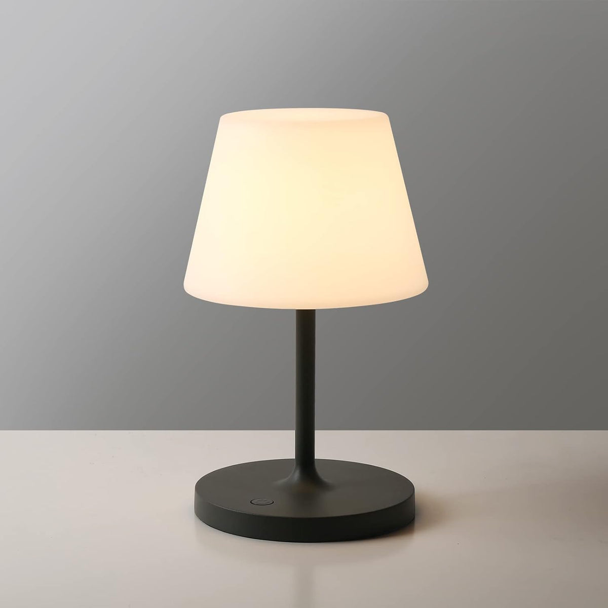 Outdoor Table Lamp, Shower Lamp Waterproof (Wood Grain H9.6in)