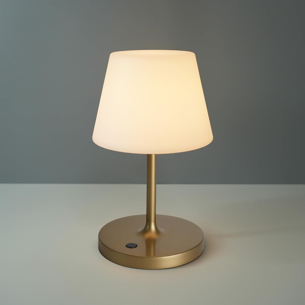 Outdoor Table Lamp, Shower Lamp Waterproof (Wood Grain H9.6in)