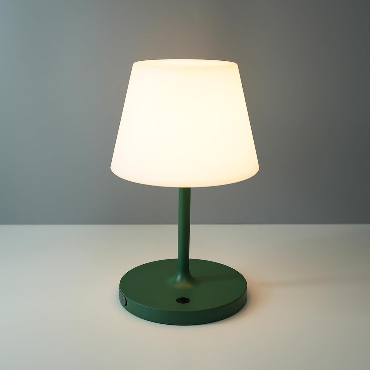 Outdoor Table Lamp, Shower Lamp Waterproof (Wood Grain H9.6in)
