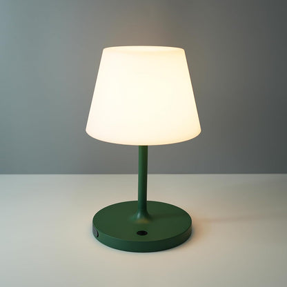 Outdoor Table Lamp, Shower Lamp Waterproof (Wood Grain H9.6in)