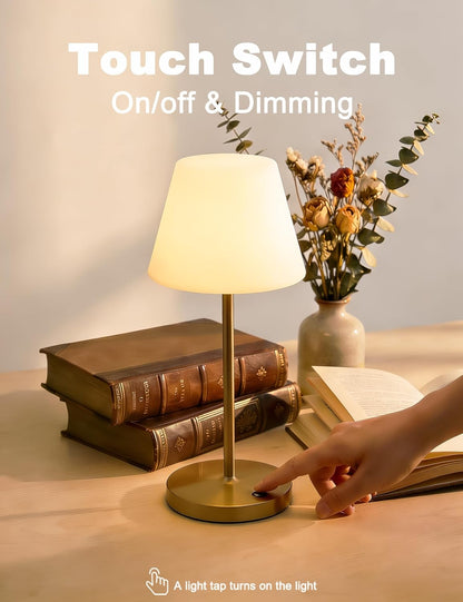 Outdoor Table Lamp, Shower Lamp Waterproof (Wood Grain H9.6in)