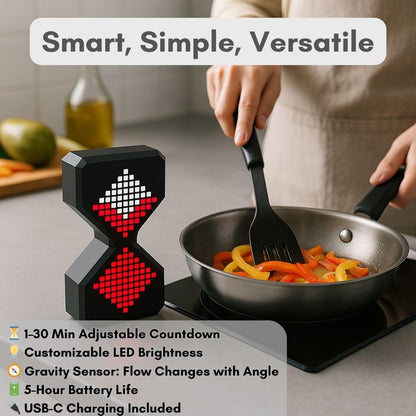 Digital Timer Hourglass – Visual Desk & Pomodoro Timer Light