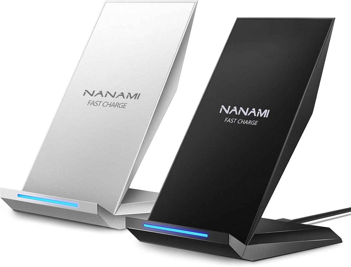 Fast Wireless Charger, [2 Pack] Wireless Charging Stand Compatible with iPhone 17/17 Air/17 Pro/17 Pro Max/16/15/14/13, Desktop Nightstand Phone Charger Dock for Galaxy S26/S26+/S25/S24/S23/S22