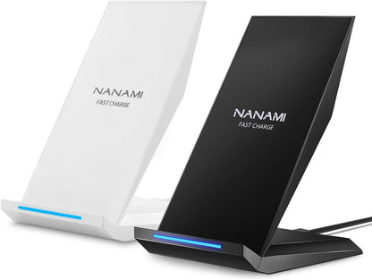 Fast Wireless Charger, [2 Pack] Wireless Charging Stand Compatible with iPhone 17/17 Air/17 Pro/17 Pro Max/16/15/14/13, Desktop Nightstand Phone Charger Dock for Galaxy S26/S26+/S25/S24/S23/S22