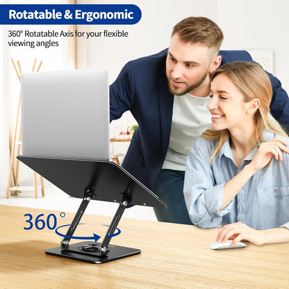 BS02 Book Stand for Reading, Adjustable Book Holder, Ergonomic Laptop Stand, Cookbook Stand, Recipe Book Holder with Elastic Page Clips for Music Scores, Recipe, Tablet